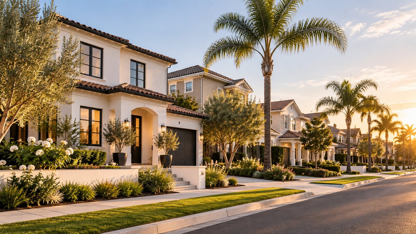Santa Ana home at golden hour